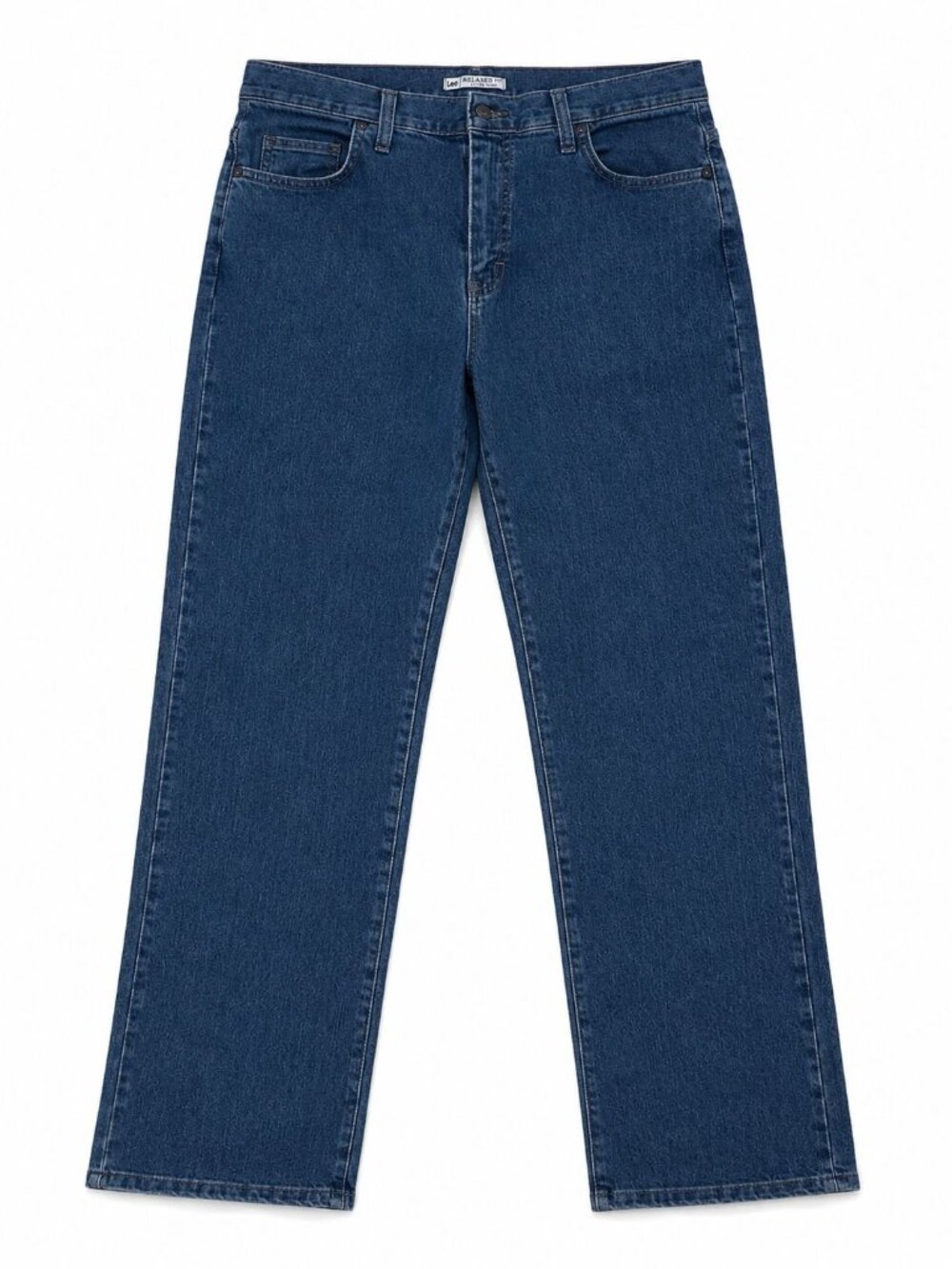 Lee Women's Medium Wash Straight Leg Jeans Size 12M Stretch Denim Casual Pants